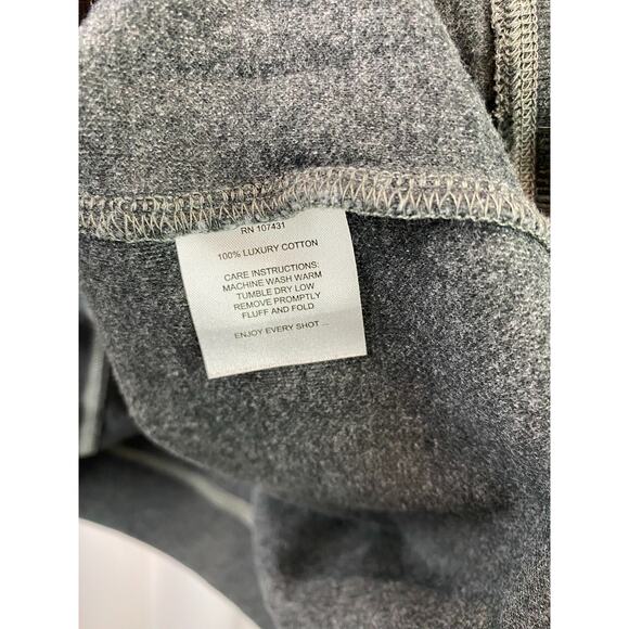 LINKSOUL Size XL John Ashford Luxury Cotton Crew Neck Pullover Top Gray - Picture 5 of 6